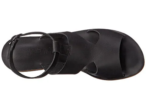 San Vincente Blvd - Stylish Anklet Strap Sandals | Black