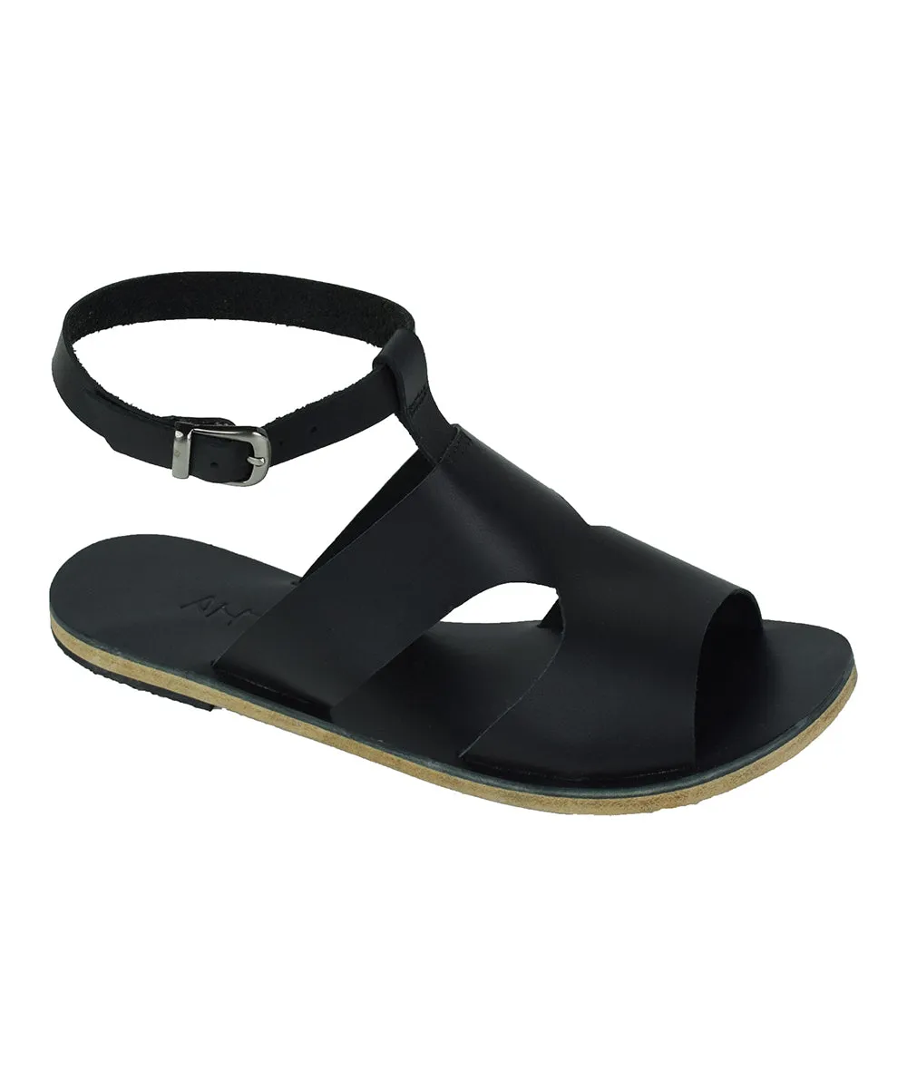 San Vincente Blvd - Stylish Anklet Strap Sandals | Black