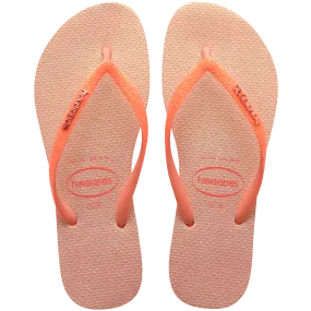 Slim Glitter Iridescent Flip Flops