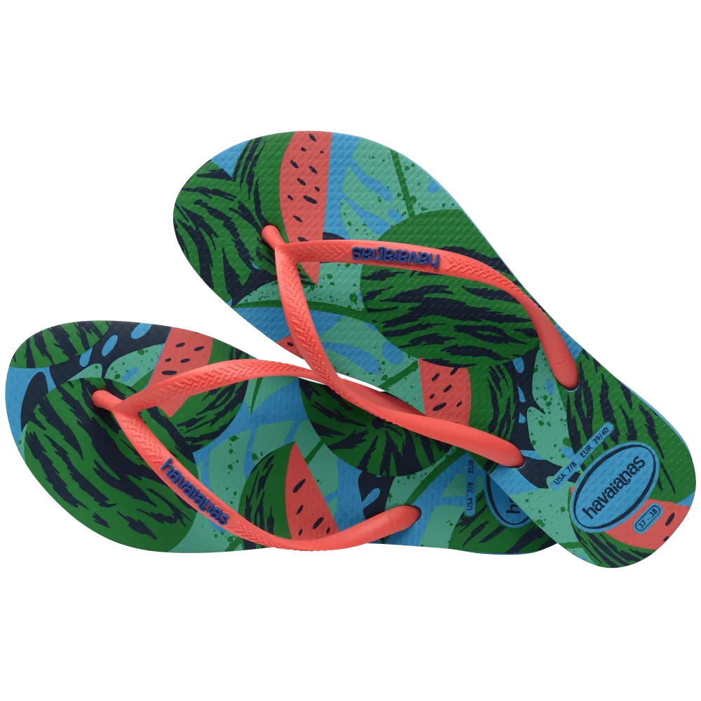 Slim Summer Fruits Flip Flops