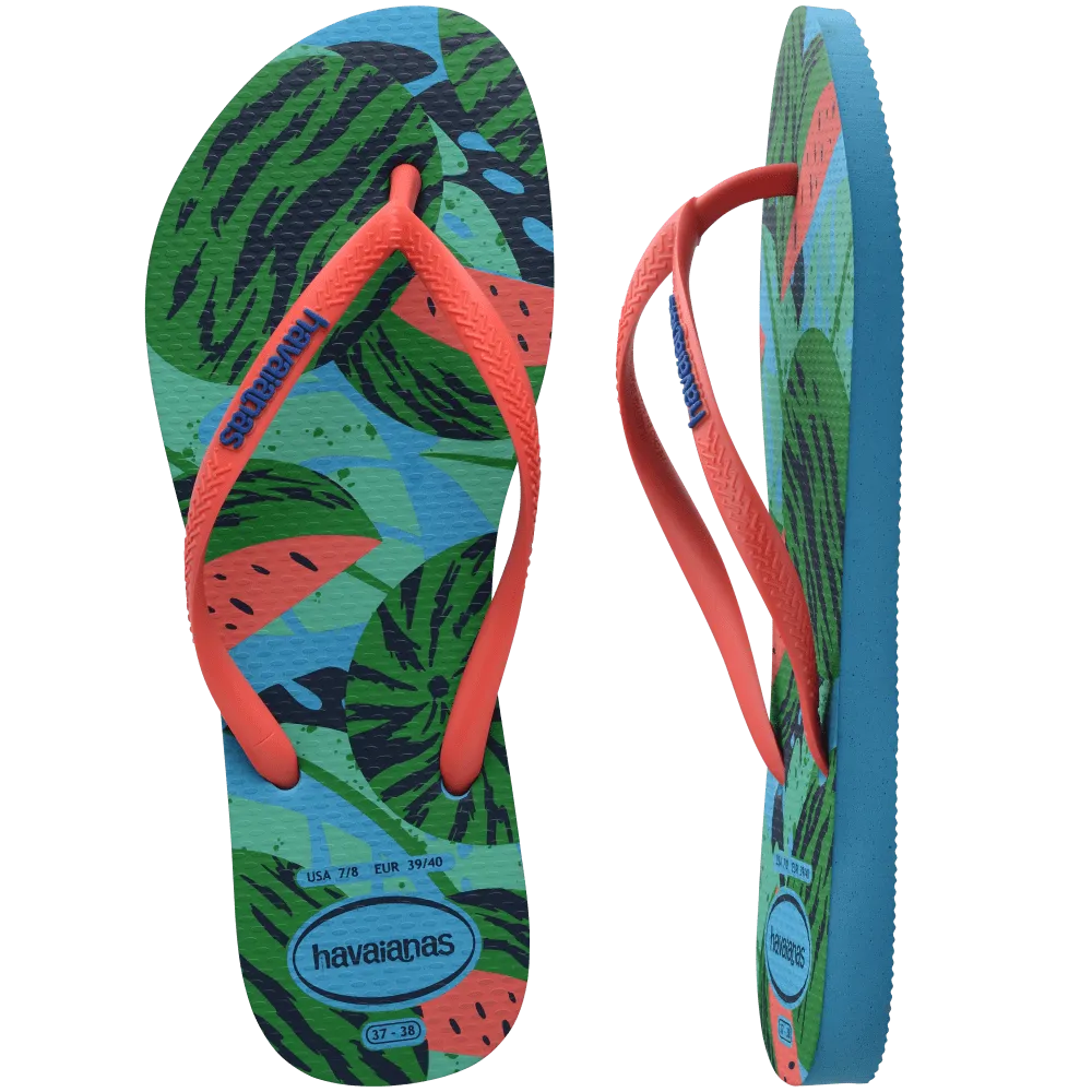 Slim Summer Fruits Flip Flops