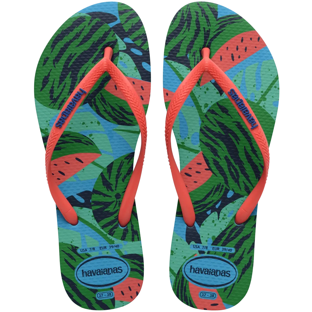 Slim Summer Fruits Flip Flops