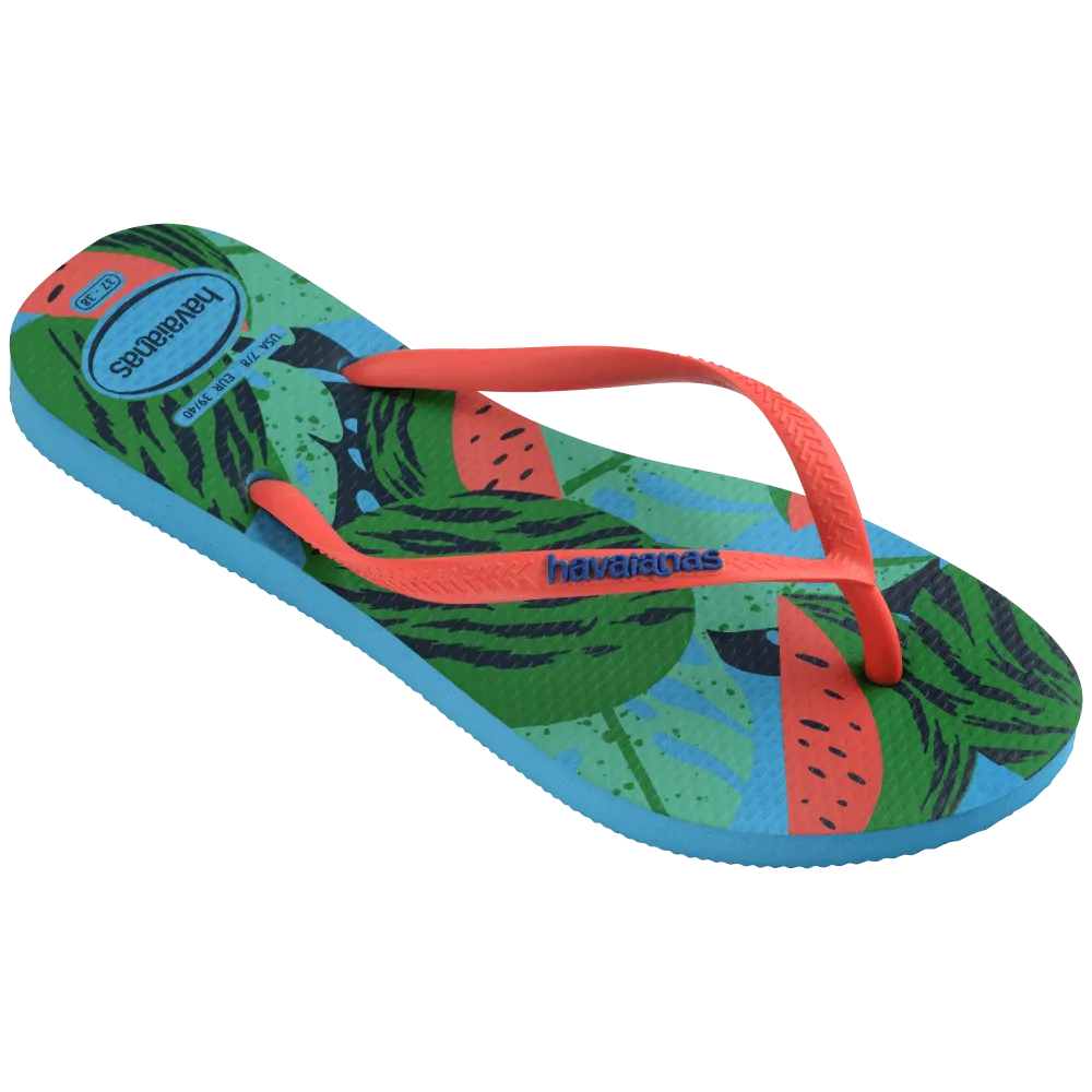 Slim Summer Fruits Flip Flops