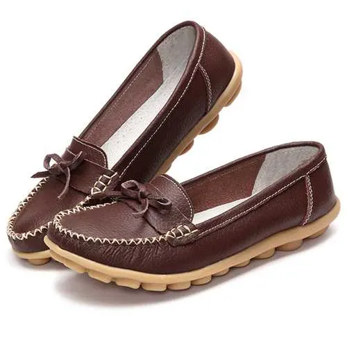 Slip On Casual Women Outdoor Round Toe Flat Loafers Shoes