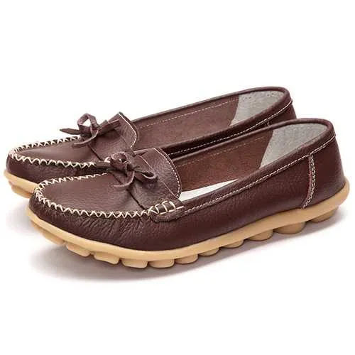 Slip On Casual Women Outdoor Round Toe Flat Loafers Shoes