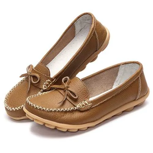Slip On Casual Women Outdoor Round Toe Flat Loafers Shoes
