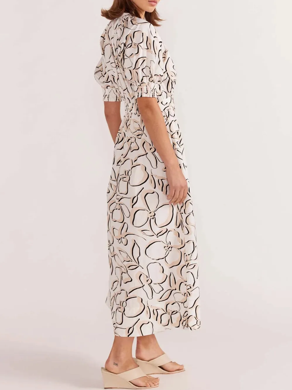 STAPLE THE LABEL AMINA MIDI DRESS