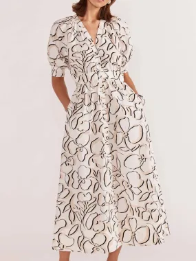 STAPLE THE LABEL AMINA MIDI DRESS