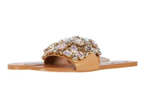 Steve Madden Women's BRIONNA Jeweled Embellished Sandals RHINESTONE (5.5, RHINESTONE)