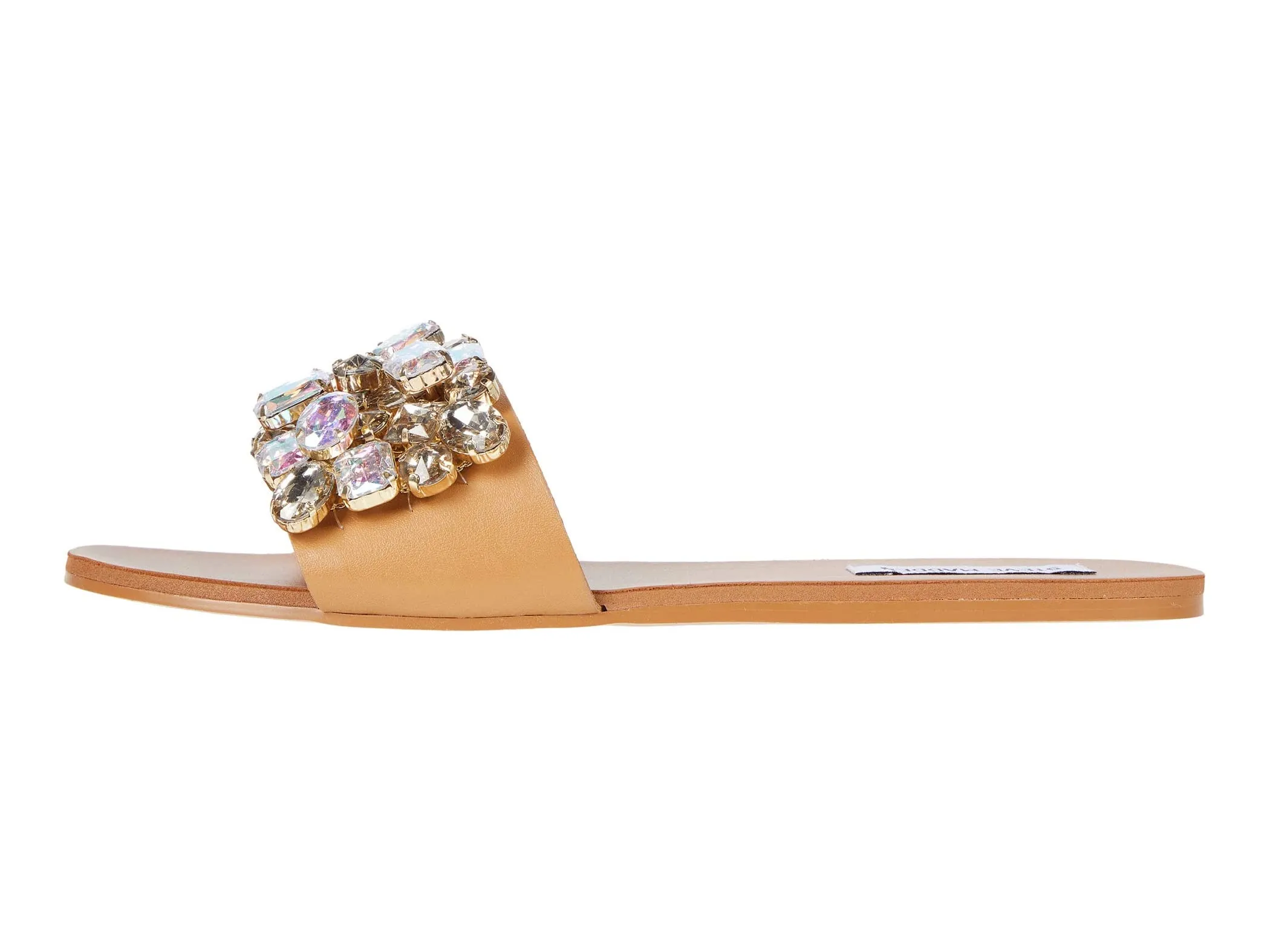 Steve Madden Women's BRIONNA Jeweled Embellished Sandals RHINESTONE (5.5, RHINESTONE)