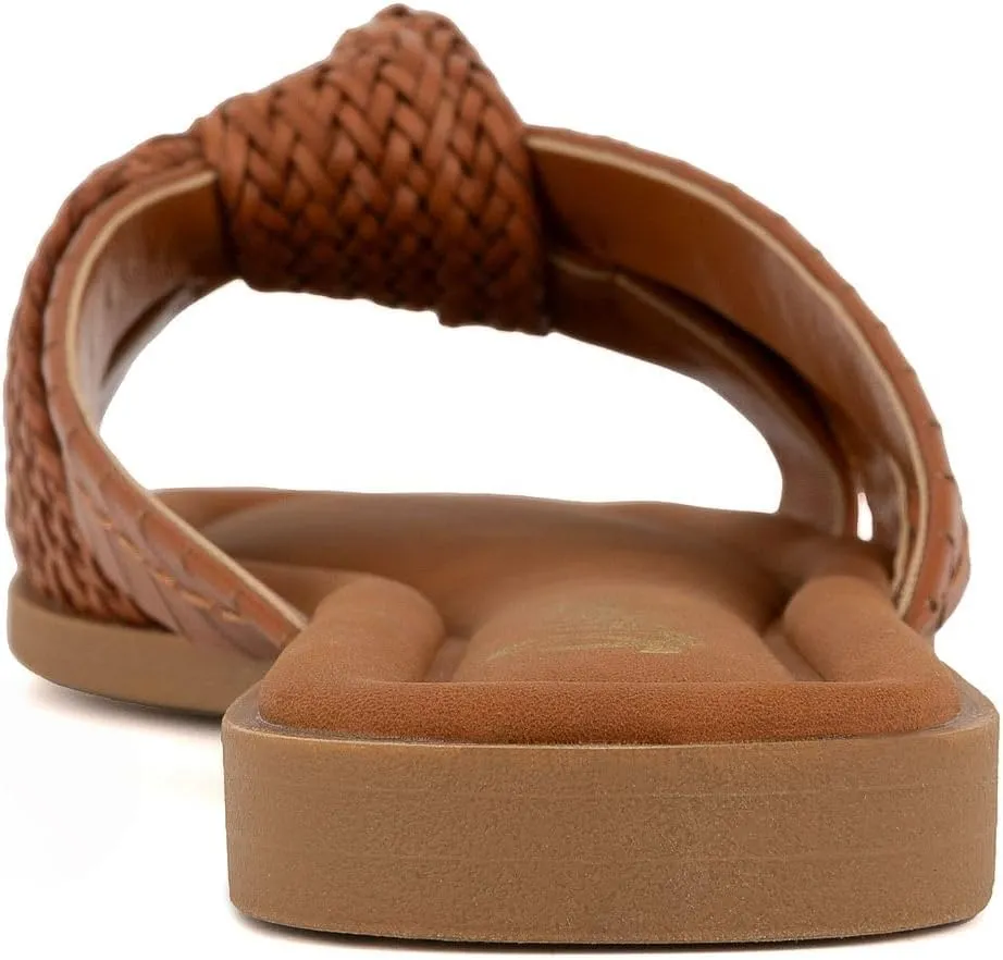 Sugar Women's Slide Sandals  Stylish Slip-On Flats for Casual, Dressy, Beach, or Pool Wear