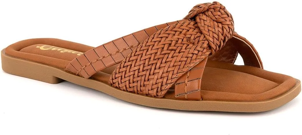 Sugar Women's Slide Sandals  Stylish Slip-On Flats for Casual, Dressy, Beach, or Pool Wear