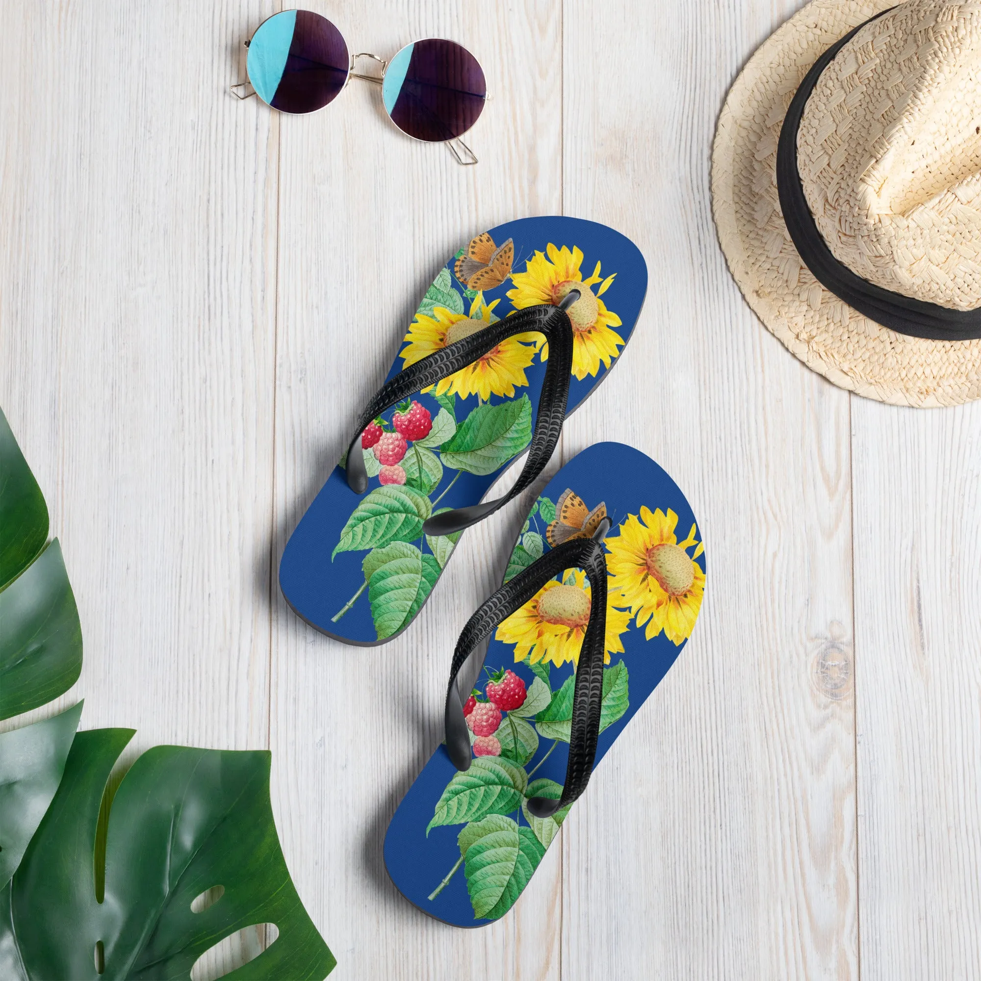 Sunflower Flip-Flops
