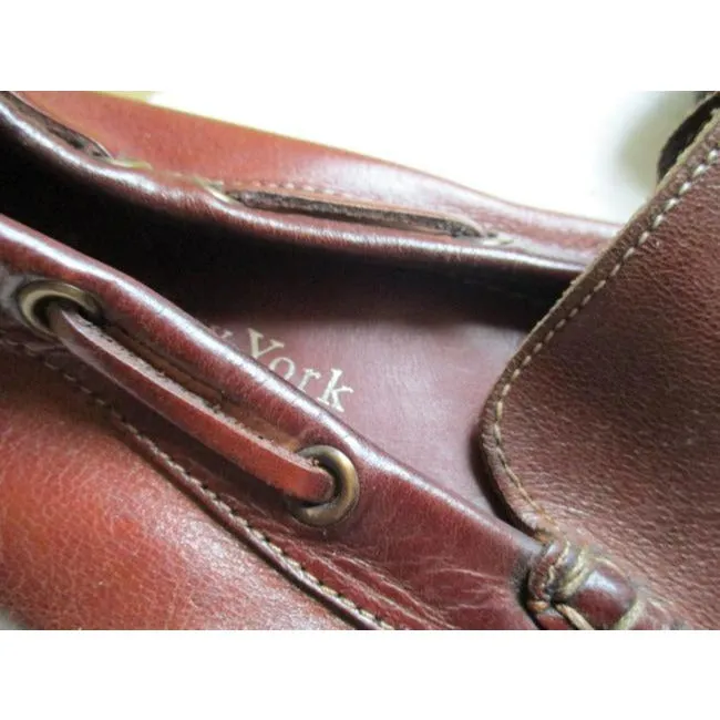 To Boot New York Adam Derrick Chestnut Brown Driving Loafers Flats Size Us