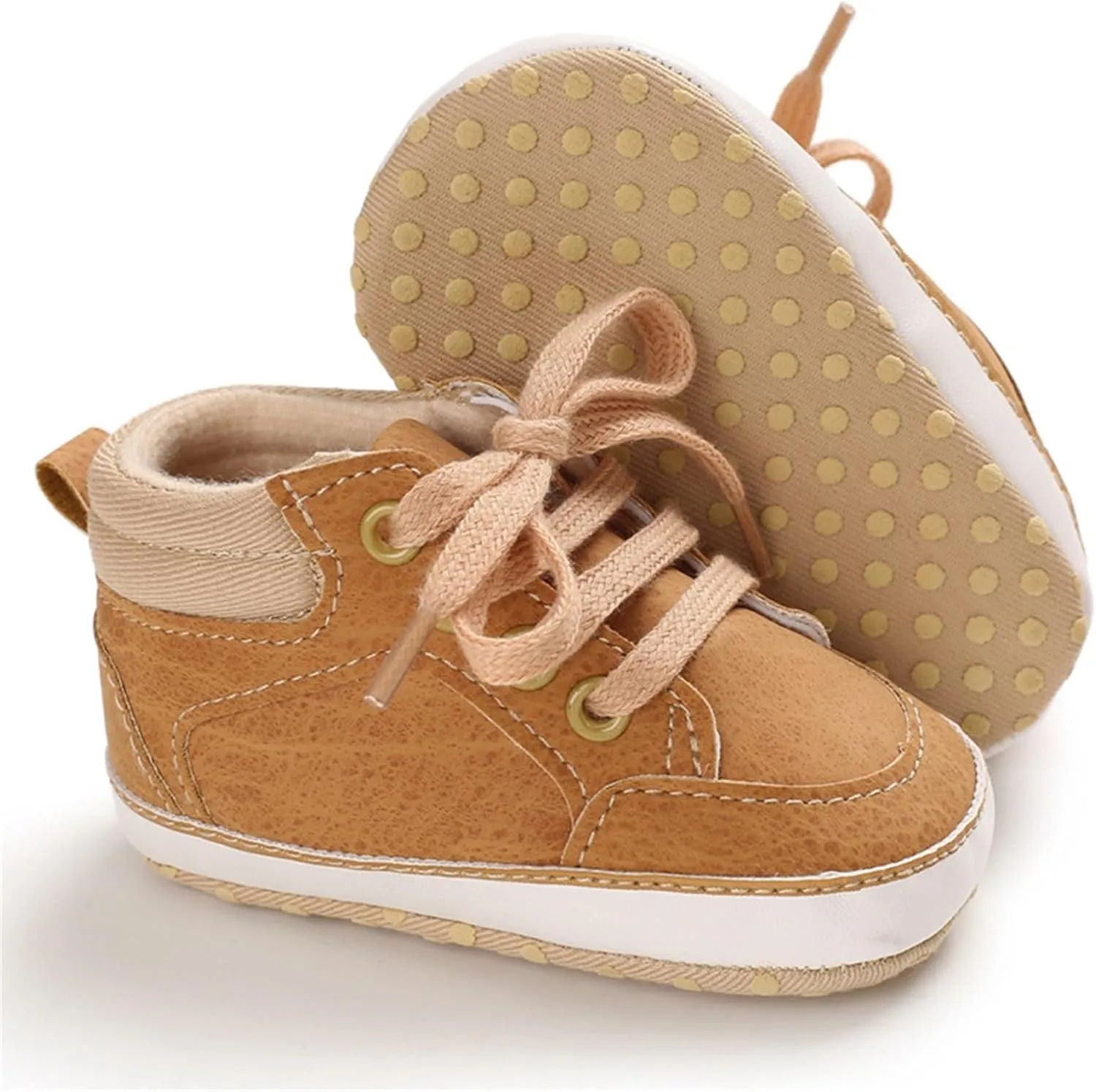 Toddler Boys Girls High Top Canvas Shoes Soft Rubber Sole Warm Sport Shoes Outdoor Casual Solid Boots with Strap