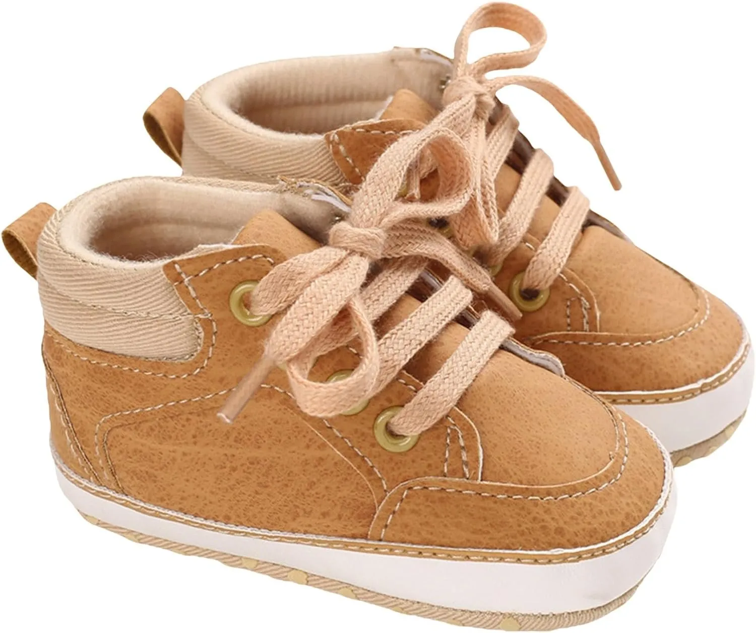 Toddler Boys Girls High Top Canvas Shoes Soft Rubber Sole Warm Sport Shoes Outdoor Casual Solid Boots with Strap