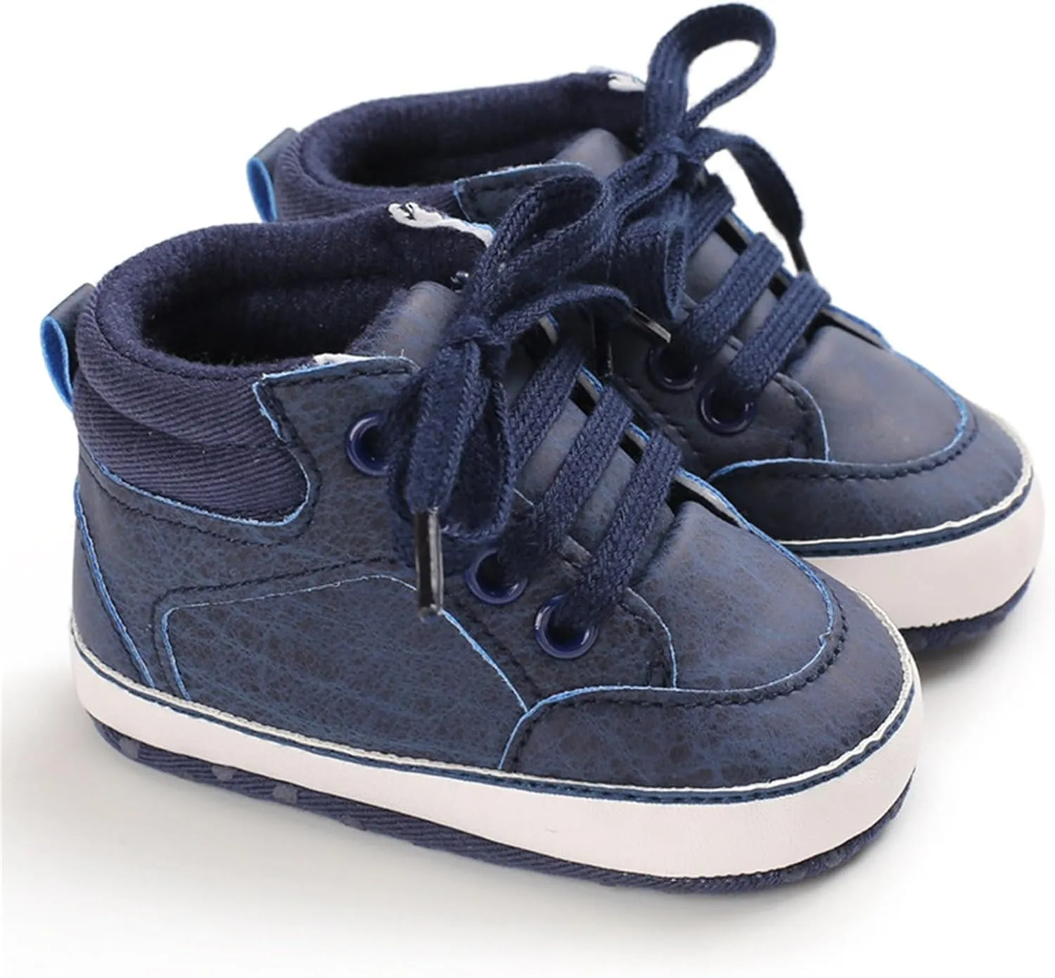 Toddler Boys Girls High Top Canvas Shoes Soft Rubber Sole Warm Sport Shoes Outdoor Casual Solid Boots with Strap