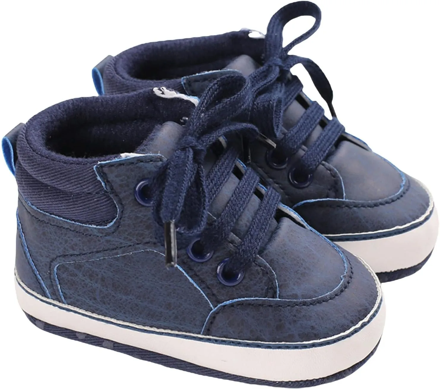 Toddler Boys Girls High Top Canvas Shoes Soft Rubber Sole Warm Sport Shoes Outdoor Casual Solid Boots with Strap