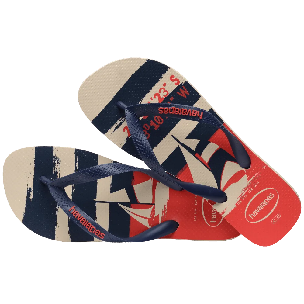 Top Nautical Flip Flops