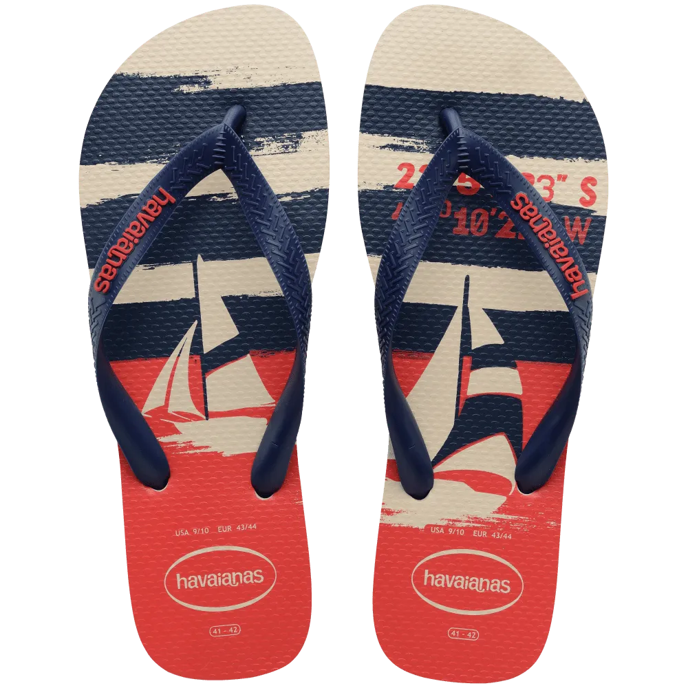 Top Nautical Flip Flops