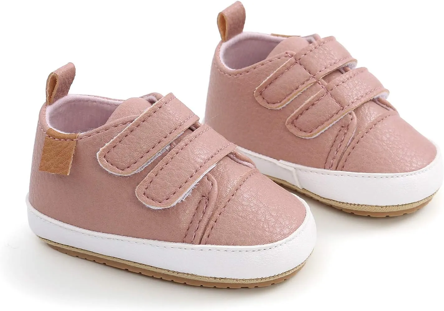Unisex Baby Boys Girls High-Top Ankle Sneakers Soft Rubber Sole Infant Crib Shoes Toddler First Walkers