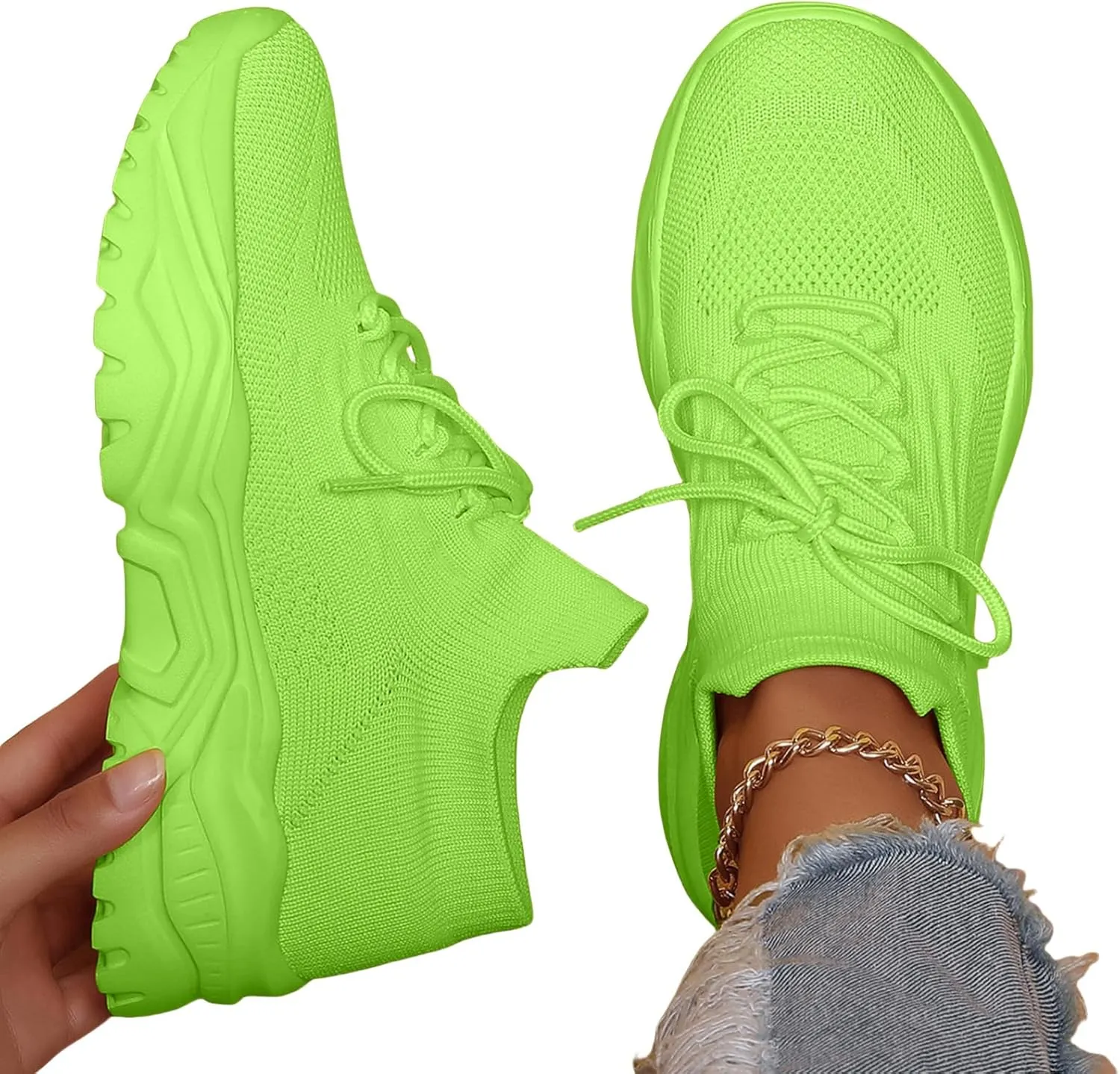 Women Running Shoes Mens Womens Fashion Gym Tennis Sport Jogging Mesh Sneaker Slip On Ultra-Sock Knit Soft Sole Breathable Lightweight Casual Walking Shoes Unisex Sneakers