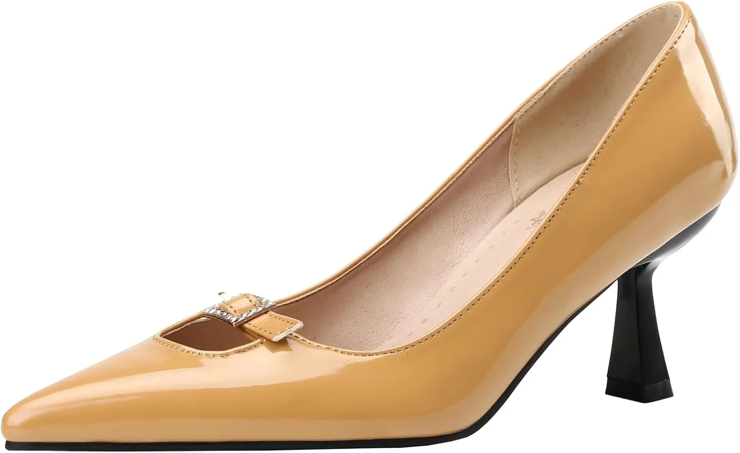 Women's Elegant Stiletto Heel Pointed Toe Pumps Slip On Office Heels