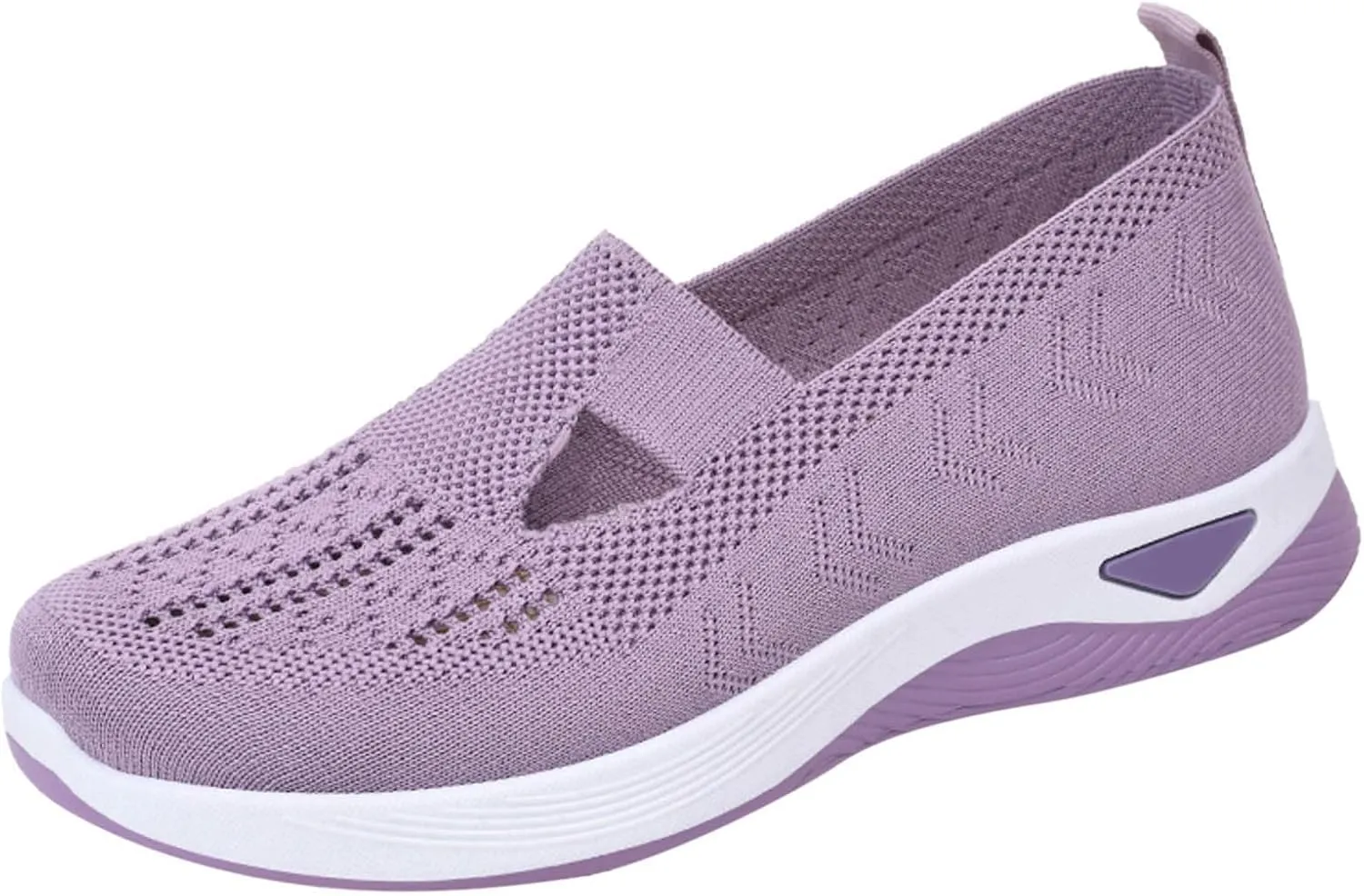 Women's Woven Orthopedic Breathable Soft Shoes Womens Running Shoes Comfort Ladies Shoes Casual White Sneakers Brown Tennis Shoe Cross Trainer Shoe